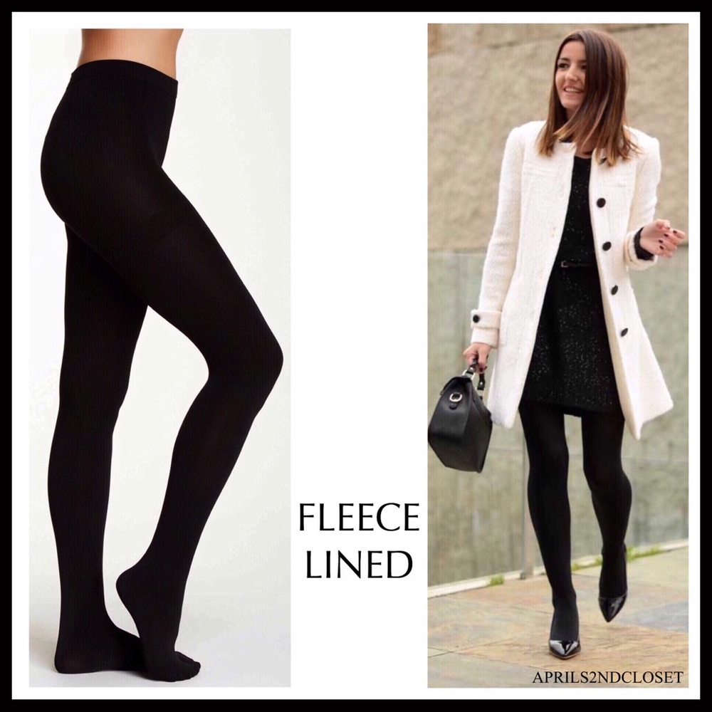 B.O.C. 2 BLACK FLEECE LINED TIGHTS A2C - Picture 2 of 16